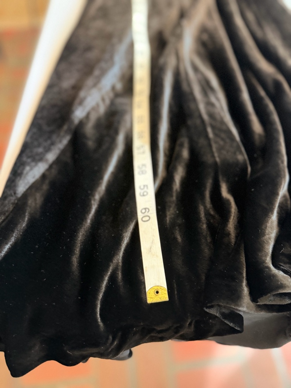 NWOT J. PETERMAN Drapey Formal Party Wedding Guest Black Velvet Dress Sz 18 $268 - Picture 12 of 14